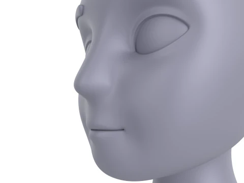 Prop225 Base Head Mesh 3D Model
