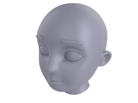 Prop225 Base Head Mesh 3D Model
