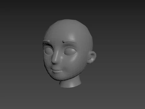 Prop225 Base Head Mesh 3D Model
