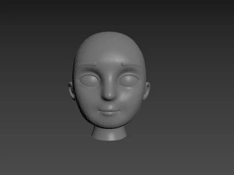 Prop225 Base Head Mesh 3D Model