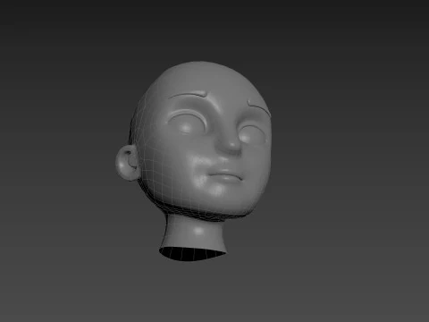 Prop225 Base Head Mesh 3D Model