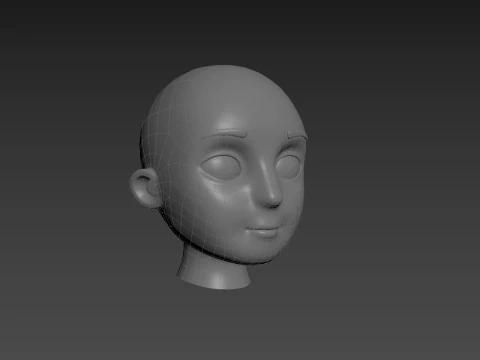 Prop225 Base Head Mesh 3D Model