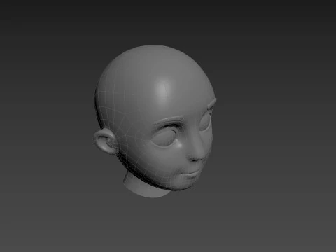 Prop225 Base Head Mesh 3D Model