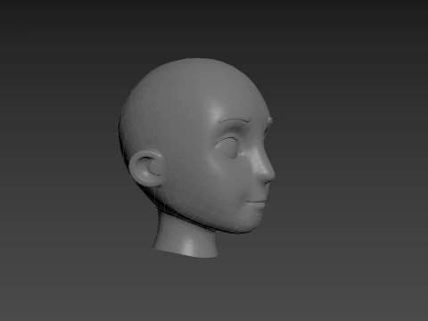 Prop225 Base Head Mesh 3D Model
