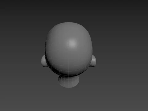 Prop225 Base Head Mesh 3D Model