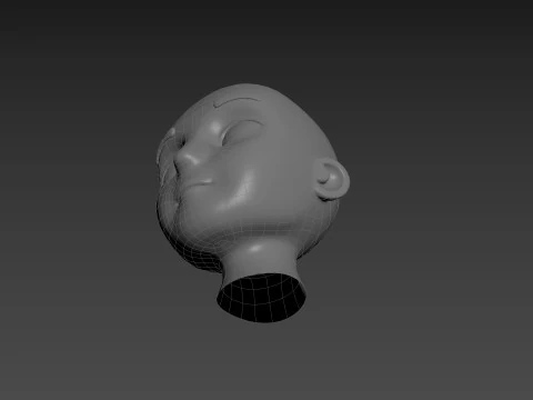 Prop225 Base Head Mesh 3D Model