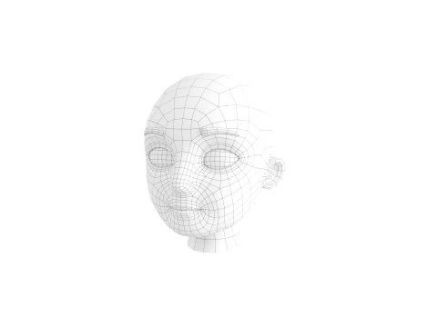 Prop225 Base Head Mesh 3D Model