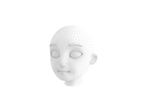 Prop225 Base Head Mesh Modelo 3D