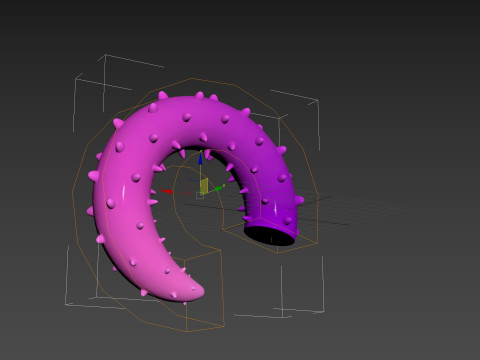 Prop226 Spike Tentacle Model 3D