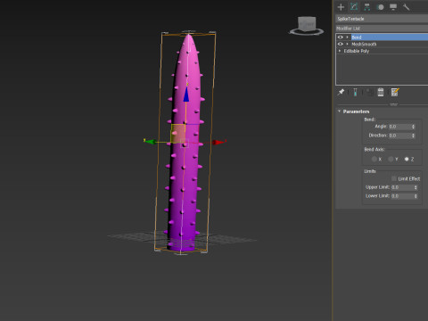 Prop226 Spike Tentacle Model 3D