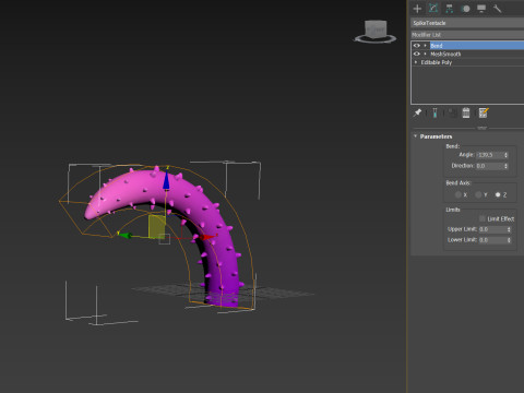 Prop226 Spike Tentacle Model 3D