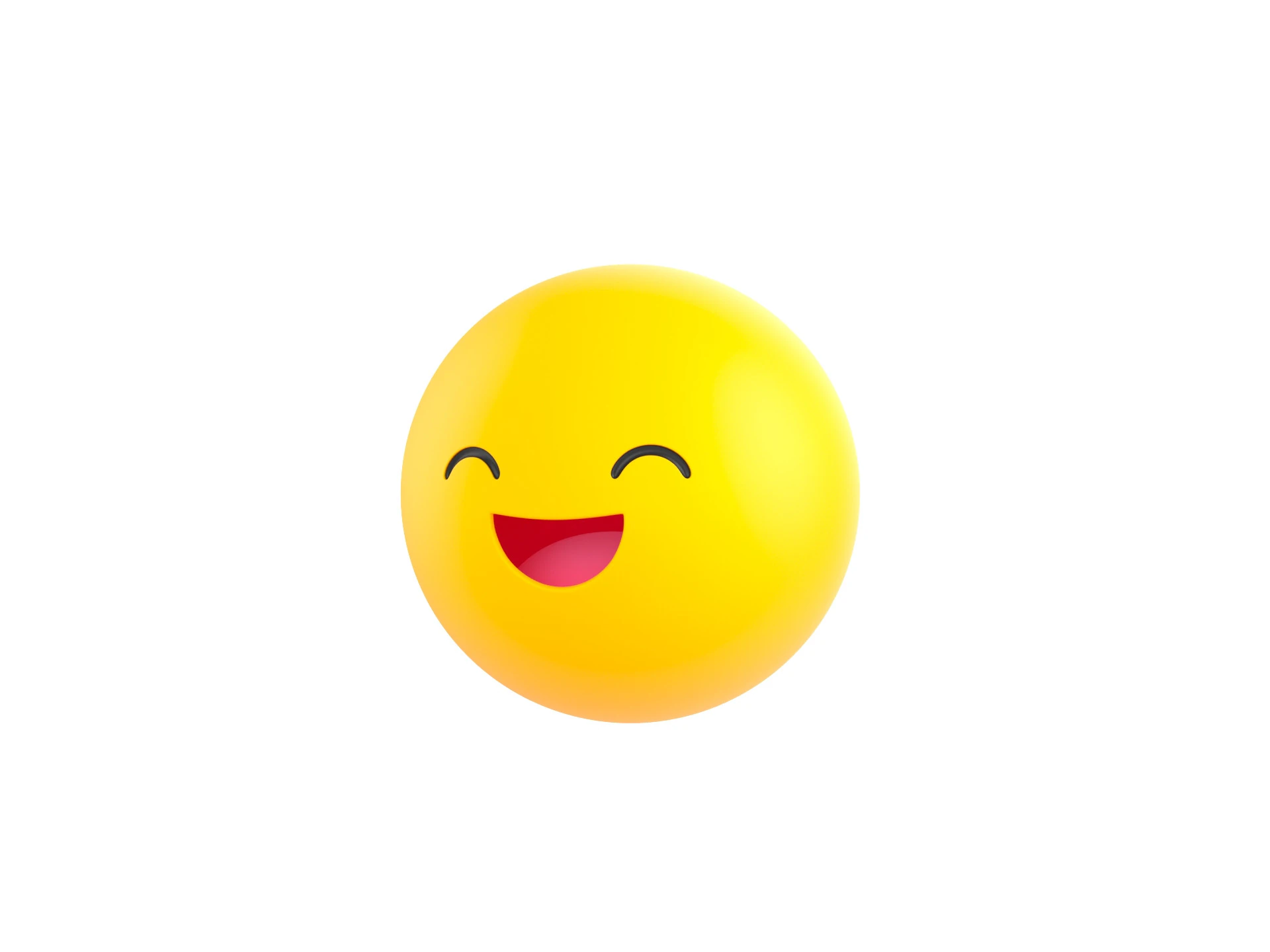 Symbol015 Smile Emoji 3D Model .c4d .max .obj .3ds .fbx .stl .blend 