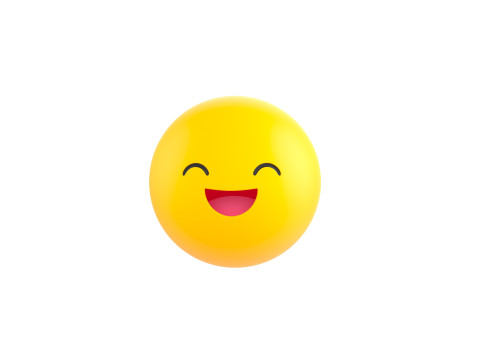 Symbol015 Smile Emoji 3D 모델
