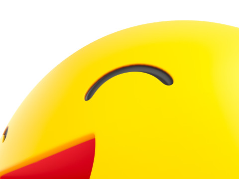 Symbol015 Smile Emoji 3D 모델