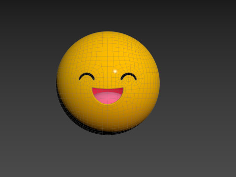 Symbol015 Smile Emoji 3D 모델