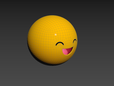 Symbol015 Smile Emoji 3D 모델