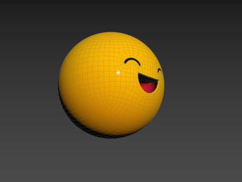 Symbol015 Smile Emoji 3D 모델