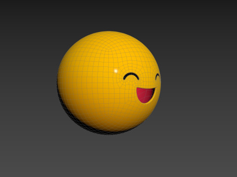 Symbol015 Smile Emoji 3D 모델