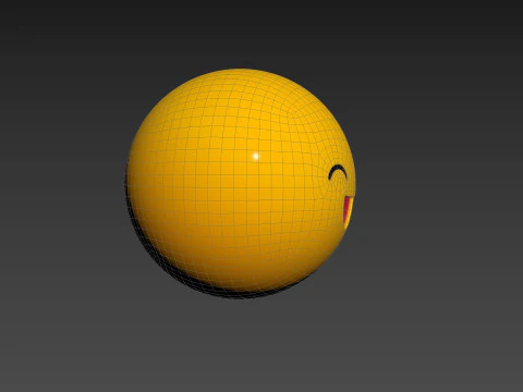 Symbol015 Smile Emoji 3D Model