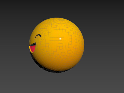 Symbol015 Smile Emoji 3D 모델