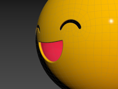 Symbol015 Smile Emoji 3D 모델