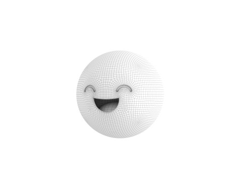 Symbol015 Smile Emoji 3D 모델