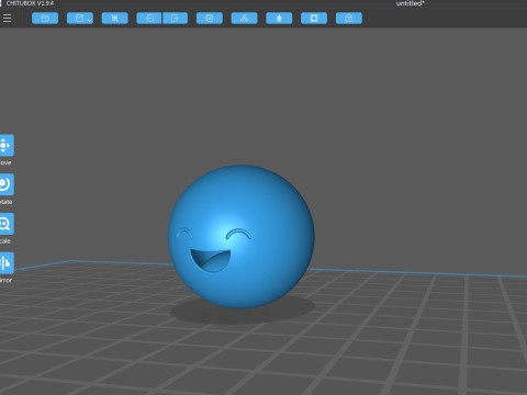 Symbol015 Smile Emoji 3D 모델