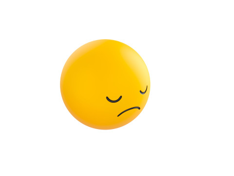 Symbol016 Sad Emoji Model 3D