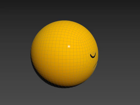 Symbol016 Sad Emoji 3D Model
