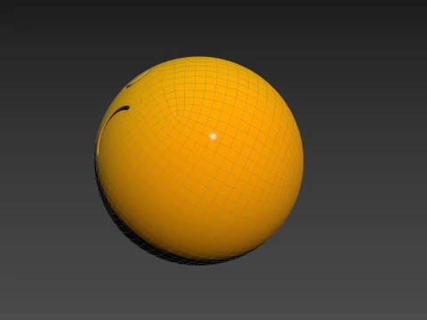 Symbol016 Sad Emoji 3D Model