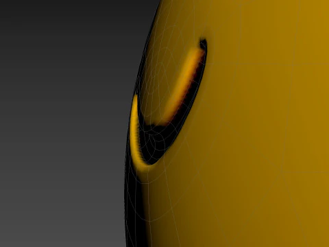 Symbol016 Sad Emoji 3D Model