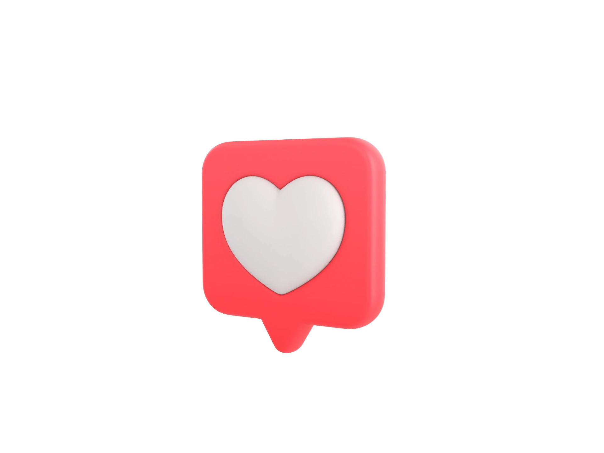 Symbol017 Heart Message 3D Model .c4d .max .obj .3ds .fbx .stl .blend 