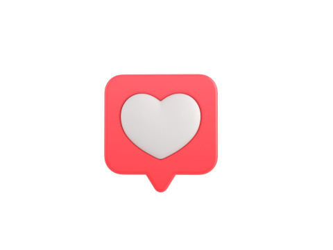 Symbol017 Heart Message Model 3D