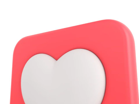 Symbol017 Heart Message 3D Model
