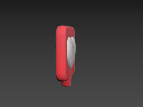 Symbol017 Heart Message 3D Model