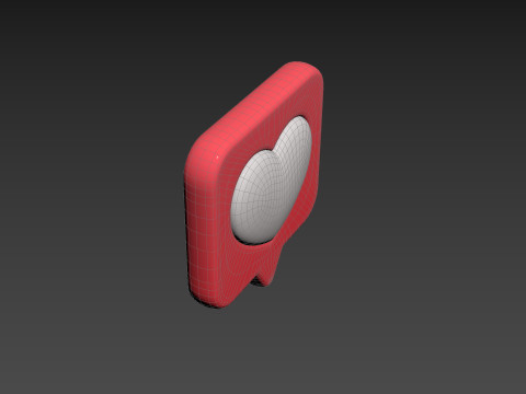 Symbol017 Heart Message Model 3D