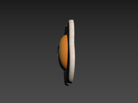 Character237 Smile Fried Egg Modelo 3D