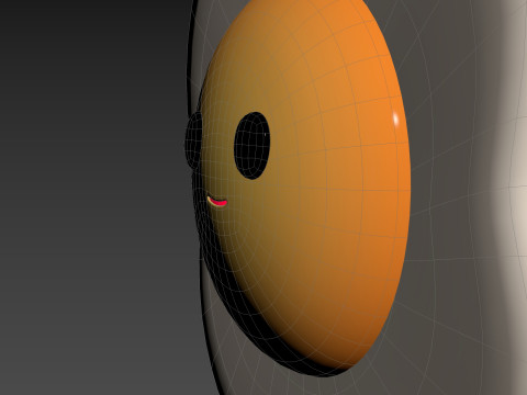 Character237 Smile Fried Egg Modelo 3D