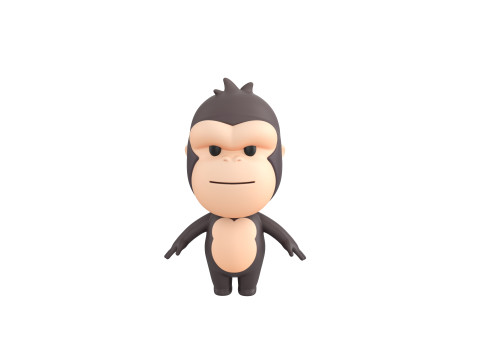 Character238 Gorilla 3D Model