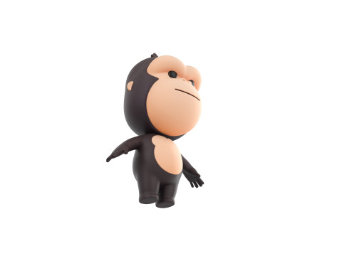 Character238 Gorilla 3D Model