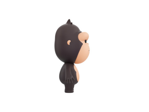 Character238 Gorilla 3D Model