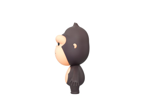 Character238 Gorilla 3D Model