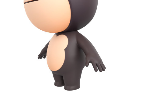 Character238 Gorilla 3D Model