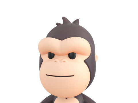 Character238 Gorilla 3D Model