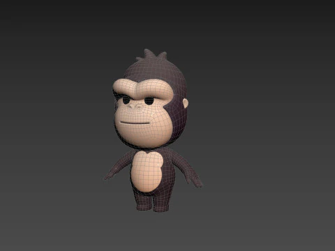 Character238 Gorilla 3D Model