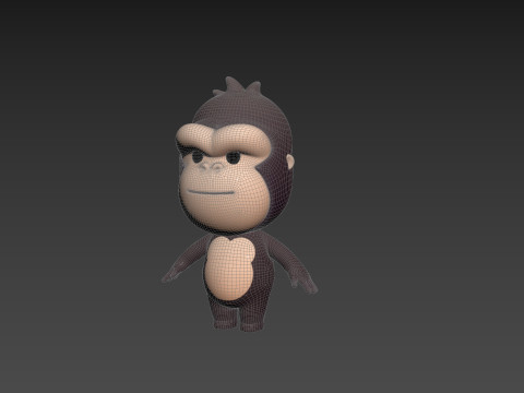 Character238 Gorilla 3D Model