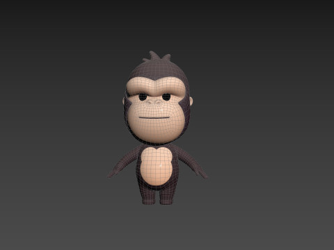 Character238 Gorilla 3D Model