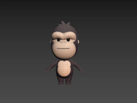 Character238 Gorilla 3D Model