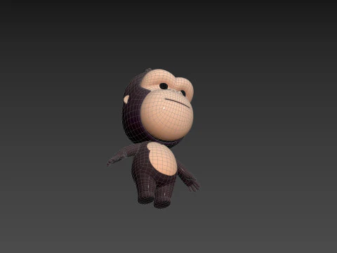 Character238 Gorilla 3D Model