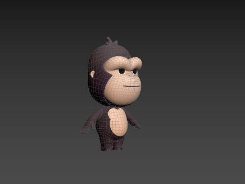 Character238 Gorilla 3D Model